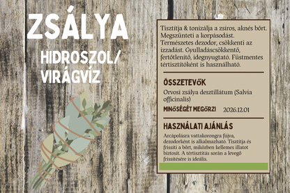 Zsálya hidroszol/virágvíz